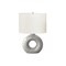 Monarch Specialties Lighting, 24"h, Table Lamp, Grey Ceramic, Ivory / Cream Shade, Contemporary, Modern I 9668 - alternate 1