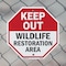 Signmission Keep Out Wildlife Restoration Area, 10 Inch X 10 Inch, Plastic Sign OC-P-10-344 - alternate 6