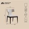 Manhattan Comfort Eloria Wood Chenille Side Chair in Taupe - Set of 2 DC1622-2 - alternate 9