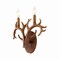 Jonathan Y Cody 13.25" 2-Light Southwestern Bohemian Resin/Iron Faux Antler LED Vanity Light, Brown Wood Finish JYL6308A - alternate 11