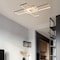 Jonathan Y Palco 39" Contemporary Minimalist Metal Adjustable Dimmable Geometric Integrated LED Flush Mount, Whi JYL7152B - alternate 16