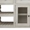 Homeroots 60" Ivory Solid Wood Open shelving Distressed TV Stand 528759 - alternate 7