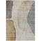 Homeroots 5' X 8' Taupe Beige And Gray Abstract Washable Indoor Outdoor Area Rug 582039 - alternate 8