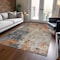 Homeroots 8' X 10' Khaki Gray And Copper Abstract Washable Indoor Outdoor Area Rug 606113 - alternate 9