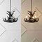 Jonathan Y Nelle 18" Adjustable Resin Antler 3-Light Dimmable LED Chandelier, Black JYL6304B - alternate 11
