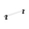 Amerock Glacio 8 inch 203mm Center-to-Center Clear/Black Bronze Cabinet Pull BP36661CBBR - alternate 1
