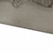 Homeroots King Tufted Ivory And Gray Upholstered Faux Leather Bed With Nailhead Trim 348178 - alternate 4