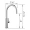 Blanco culina Beverage 1.5 GPM, Chrome 527490 - alternate 3