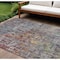 Homeroots 9' X 12' Pewter Abstract Washable Indoor Outdoor Area Rug 607882 - alternate 1