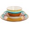 Gibson Home Rainbow 12 Piece Stoneware Dinnerware Set in Yellow Multi 136940.12R - alternate 9