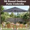 Villacera 9-Foot Outdoor Patio Umbrella, Gray 83-OUT5446 - alternate 13