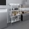 Amgood 4 Tier Galvanized Steel Dry Storage Unit. 24 in. x 43 in. x 72 in. 4GS-2443-Z - alternate 8
