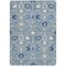 Homeroots 8' X 10' Denim Blue Ivory And Beige Oriental Washable Indoor Outdoor Area Rug 598037 - alternate 8