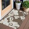 Homeroots 3' X 5' Brown Beige And Taupe Floral Washable Indoor Outdoor Area Rug 589530 - alternate 1