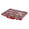 Milwaukee Tool 10 Compartments PACKOUT Tool Case, 16-3/8 in W x 16-1/4 in D x 2-1/2 in H, Red 48-22-8431 - alternate 1