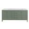 James Martin Vanities Chicago 72 in. Double Vanity, Smokey Celadon, w/ 3 CM Arctic Fall Solid Surface Top 503-V72-SC-3AF - alternate 6