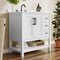 Flash Furniture Vega 36in. Vanity w/Sink, Cabinet w/Blk Hardware, Open Shelf & 3 Drawers, Marble Counter, Wht/Wht FS-VEGA36-KD-WH-HDBLK-GG - alternate 10