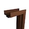 Sartodoors Firerated 90 Min Interior Door, 1888 Chocolate Ash, Single Flush Panel Metal Frame Handle 30 x 84 FIRERATED1888ID-CA-3084-LH-I - alternate 4
