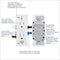 Leviton Lever Edge 125 V White GFCI Outlet EGFT1-0KW - alternate 6