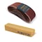 Powertec Sanding Belt, 3in W, 21in L, Aluminum Oxide, 120 Grit, 10PK & Abrasive Cleaning Stick 110451N - alternate 1