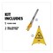 Rubbermaid Commercial Multilingual Pop-Up Wet Floor Safety Cone, 21 x 21 x 30, Yellow FG9S0100YEL - alternate 14