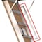 Louisville Fire-Rated Energy Efficient Series Attic Ladder, 7 ft 8 in to 10 ft 3 in H Ceiling, 11-Step AL3040MG-R10FT - alternate 6