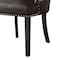 Homeroots Set of Two Tufted Espresso Upholstered Faux Leather Dining Side Chairs 543522 - alternate 9