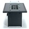 Leisuremod Mace Wicker Patio Modern Propane Fire Pit Table, Black CFW44G-BL - alternate 10