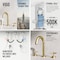 Vigo Jewel Two Handle Three-Hole Widespread Bathroom Faucet with Cross Handles in Matte Brushed Gold VG01308MG - alternate 7