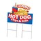 Signmission Hot Dogs Chips & Soda Combo Die Cut Yard & Stake plastic, 2436-Hot Dogs Chips & Soda Combo C-DC-2436-DS-Hot Dogs Chips And Soda Combo19 - alternate 1