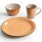Gibson Home 12 Piece Pastel Stoneware Dinnerware Set in Assorted Colors 123360.12 - alternate 10