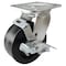 Hyw Products Heavy Duty Caster 5in Phenolic Wheel, Swivel with Brake 40-50S-A1-PH-TB - alternate 1