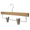 Nahanco 14in Natural Wooden SlimLine Pant/Skirt Hanger w/ Padded Clips, 50PK SL70014RC50 - alternate 5