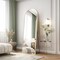 Simple Deluxe Arched Mirror Full Length, 59inx16in Body Wall Mirrors with Shatter-Proof Glass, Mirror Full Length 3A88MIROGZ1659GLD - alternate 7