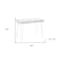 Homeroots 40" White Wood and Metal Hairpin Computer Desk 489859 - alternate 3
