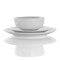 Elama Luna 18 Piece Porcelain Dinnerware Set in White EL-LUNA18 - alternate 10