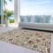 Homeroots 3' X 5' Ivory Brown And Red Floral Washable Indoor Outdoor Area Rug 603419 - alternate 8