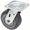 Zoro Select Plate Caster, Swivel, Polyurethane, 6 1/2"H P21S-UP050R-14-DL - alternate 3