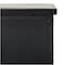 Homeroots 41in Black Iron Sideboard with Two Glass Doors 391981 - alternate 8