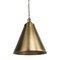 Homeroots Gold Single Metal Dimmable Ceiling Light With Gold Shades 611618 - alternate 4