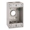 Bell 1-Gang Gray Weatherproof Box with Four 3/4 in. Threaded Outlets 5330-0B - alternate 1