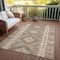 Homeroots 8' X 10' Beige Geometric Washable Indoor Outdoor Area Rug 607425 - alternate 9