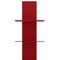 Homeroots 38" Red Metal Six Shelf Modern Tower Bookcase 654138 - alternate 6