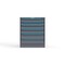 Strong Hold 6 drawer cabinet - (3x 3ft, 3x 5ft) - Blue accents - Keyed Alike S3036-PPAAS-0603FS - alternate 1