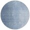 Homeroots 8' Navy Blue And Sky Blue Round Abstract Washable Indoor Outdoor Area Rug 588216 - alternate 8