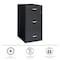 Space Solutions 14.25 in W 3 Drawer Vertical File Cabinet W/ Pencil Drawer, Charcoal 20205 - alternate 18