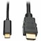 Tripp Lite USB C TO HDMI ADAPTER CABLE CONVERTER UHD ULTRA HIGH DEFINITION 4K X 2K  30HZ M/ U444-006-H - alternate 1
