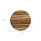 Homeroots 8' Brown Copper And Beige Round Striped Washable Indoor Outdoor Area Rug 597357 - alternate 8