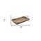 Homeroots 20in Brown Distressed Wood Handmade Serving Tray With Rope Handles 399628 - alternate 6