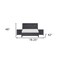 Homeroots Three Piece Gray Solid Wood Bedroom Set 523973 - alternate 4